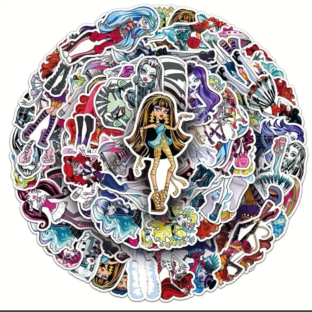 New! 45 Vinyl Monster High Sticker Pack
